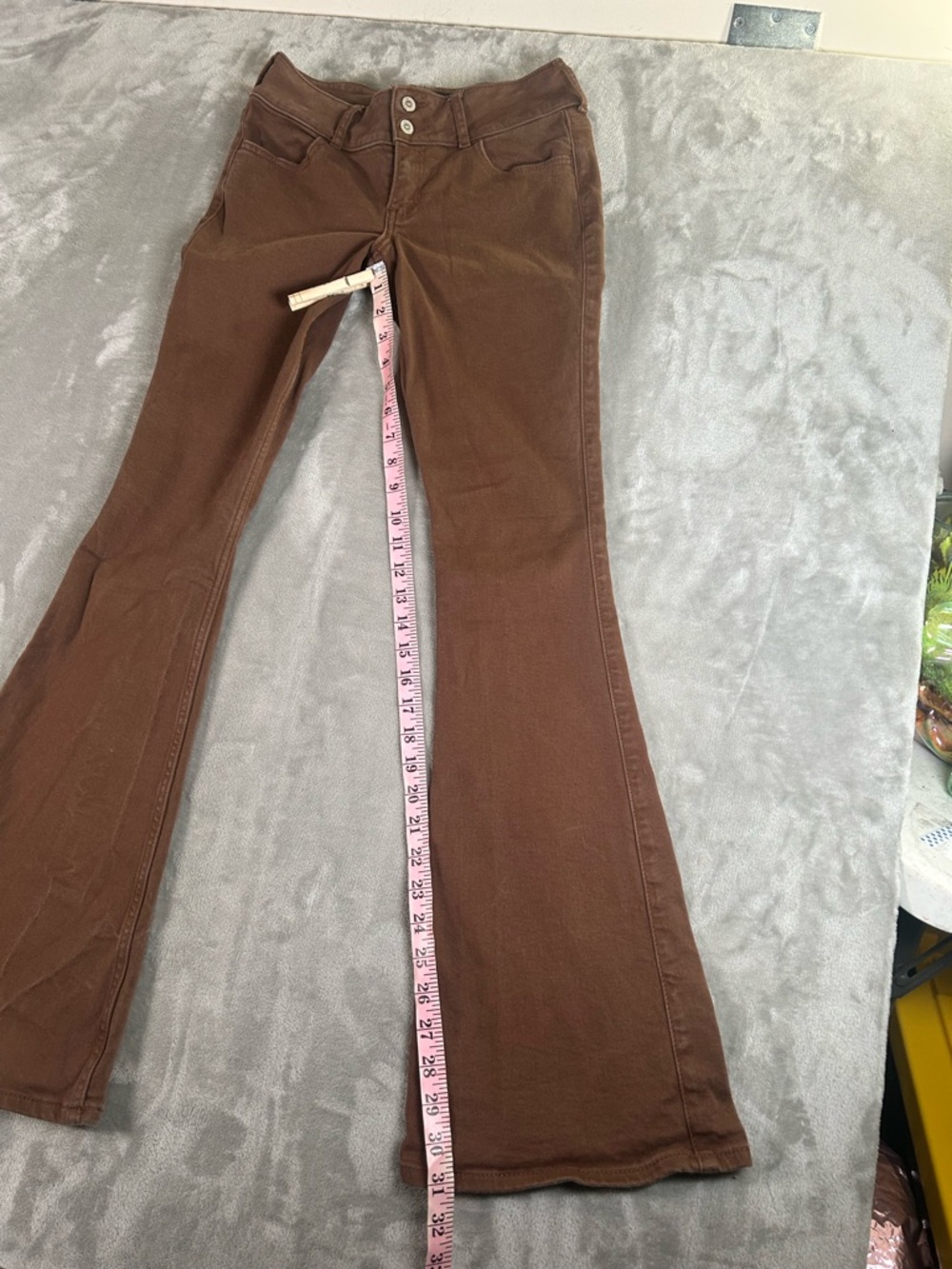 Hollister low rise Brown Flared Pants - Picture 6 of 9